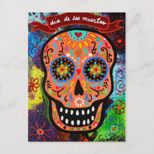 DIA DE LOS MUERTOS CALAVERA POSTCARD
