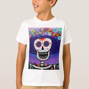 Dia de los Muertos Catrina by Prisarts T-Shirt