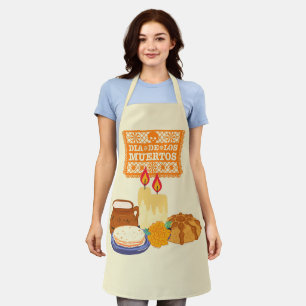 Dia De Los Muertos Celebration Apron
