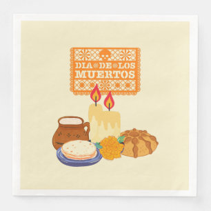 Dia De Los Muertos Celebration Napkin