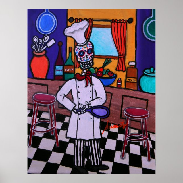 Dia de los Muertos Chef Poster (Front)
