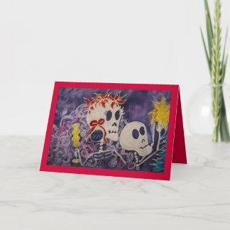 Dia de los Muertos Christmas Poins... - Customised Card