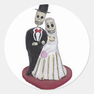Dia de los Muertos Classic Round Sticker