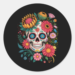 Dia De Los Muertos Costume Day Of The Government Classic Round Sticker