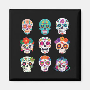 Dia De Los Muertos Costume Halloween Day Of Magnet