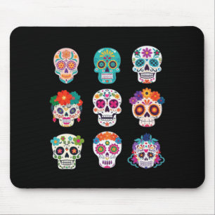 Dia De Los Muertos Costume Halloween Day Of Mouse Pad