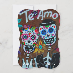 DIA DE LOS MUERTOS COUPLE WEDDING INVITATION