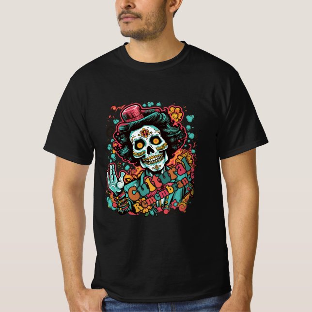 Dia De Los Muertos, Cultural Remembrance T-Shirt (Front)