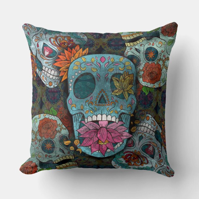 Dia De Los Muertos Cushion (Front)
