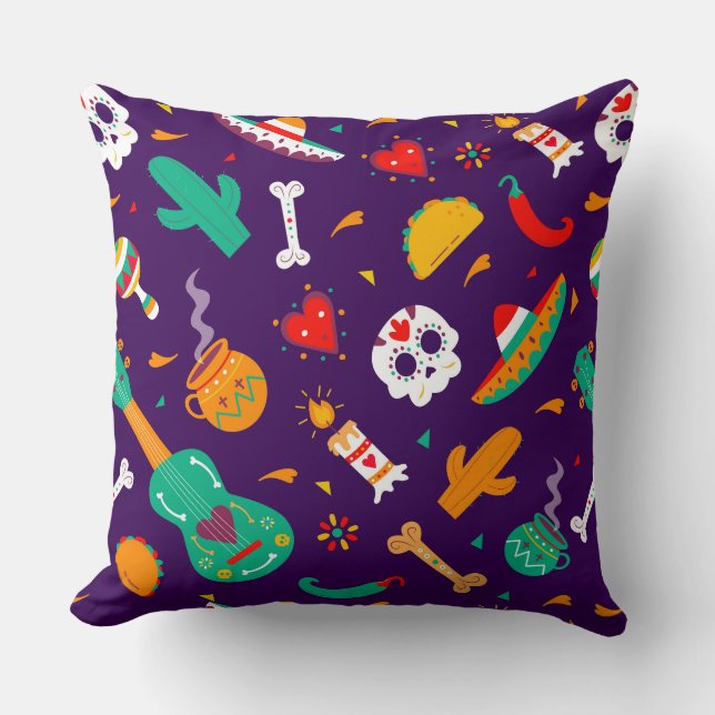 Dia De Los Muertos Cushion (Front)