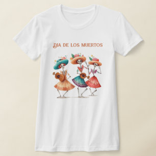 Dia de los Muertos Dancing Calavera Trio T-Shirt
