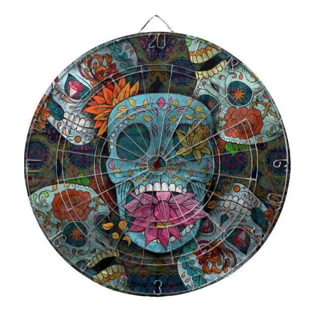 Dia De Los Muertos Dartboard (Front)