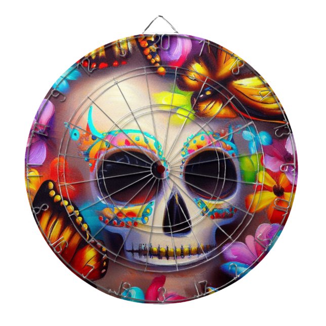 Día de los Muertos Dartboard (Front)