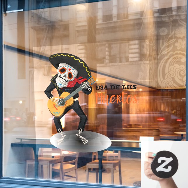 Dia de los Muertos Day of The Day Artistic  (Cafe Window)