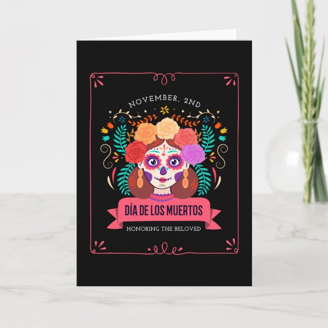 Dia de los muertos day of the dead card (Front)