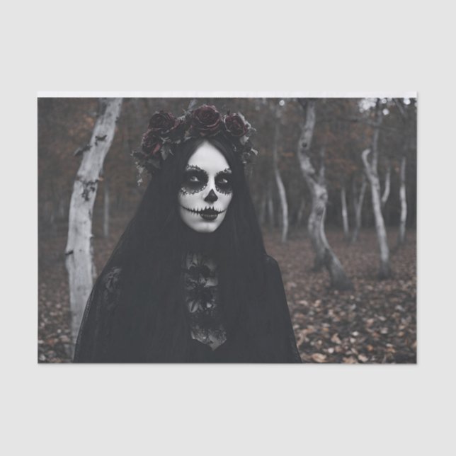 Día de los Muertos  Day of the Dead Decoupage Tissue Paper (Front)