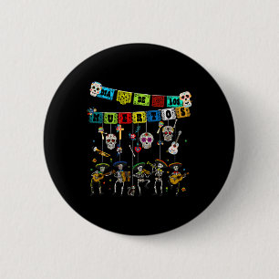 Dia De Los Muertos Day Of The Dead Funny Skull Dan 6 Cm Round Badge