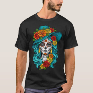 Dia De Los Muertos Day Of The Dead Sugar Skull T-Shirt