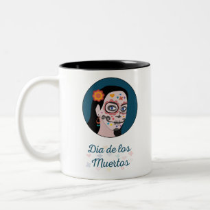 Día de Los Muertos Day of the Dead Two-Tone Coffee Mug