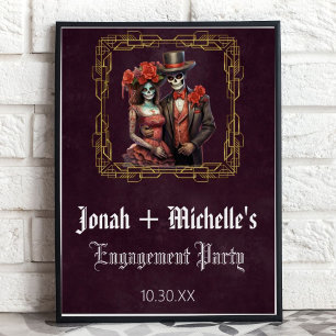 Día De Los Muertos Engagement Party Welcome Sign