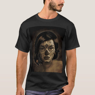 Dia De Los Muertos Face Tattoo T-Shirt