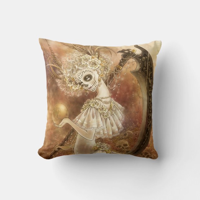 Dia de los Muertos Fantasy Pillow (Front)