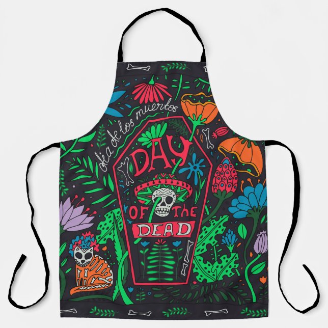 Dia de los Muertos: Festive Card Set Apron (Front)
