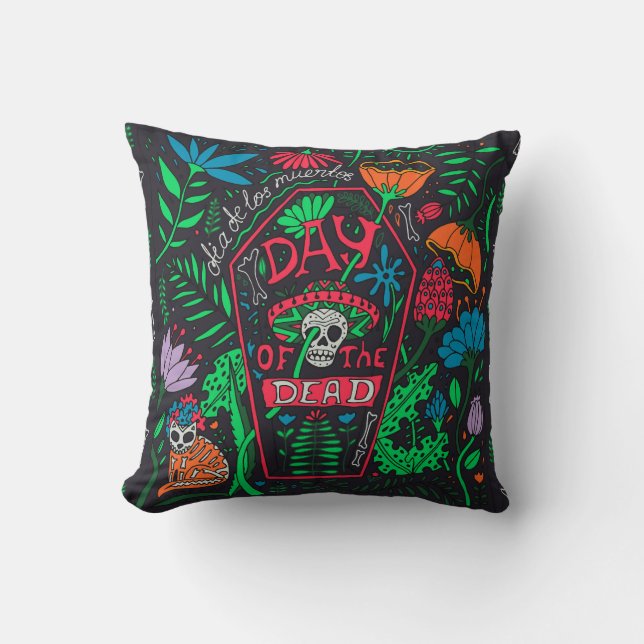 Dia de los Muertos: Festive Card Set Cushion (Front)