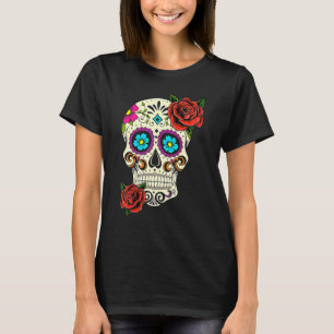 Dia De Los Muertos Floral Sugar Skull For Women G T-Shirt