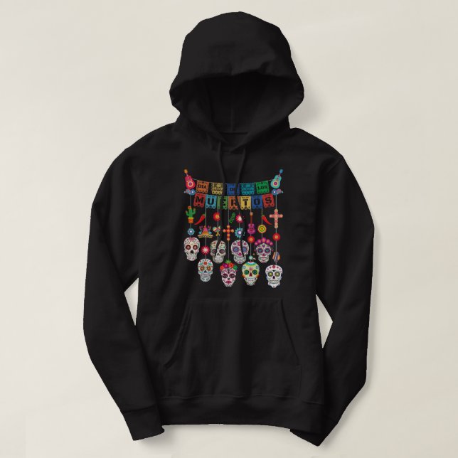 Dia De Los Muertos Funny Day of the dead Hanging s Hoodie (Design Front)