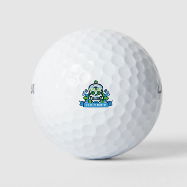 Dia De Los Muertos  Golf Balls (Front)