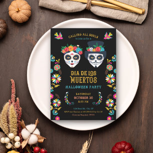 Dia de los Muertos Halloween Party Invitation