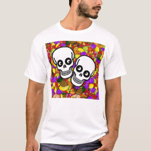Dia De Los Muertos - Happy Couple W/Fruit T-Shirt