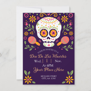 Dia De Los Muertos Holiday Card