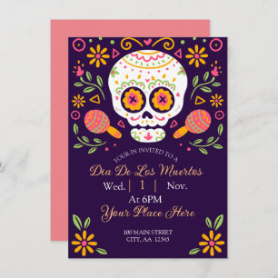 Dia De Los Muertos Holiday Card