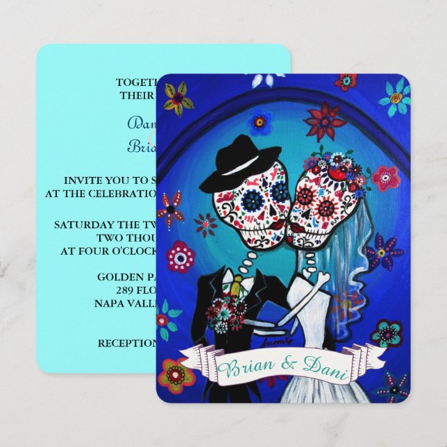 Dia de Los Muertos Invitation (Front/Back)