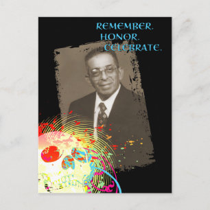 dia de los muertos memorial celebration (hi-fi) invitation postcard