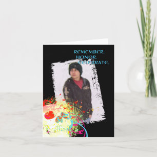 dia de los muertos memorial celebration : hi-fi thank you card