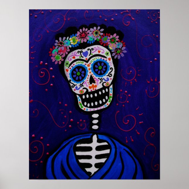 dia de los muertos mexican artist poster (Front)
