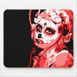 dia de los muertos mouse pad