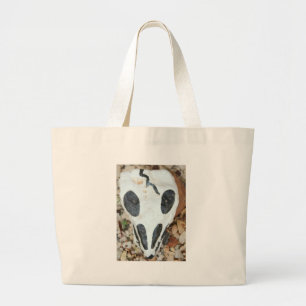 dia de los muertos painted skull large tote bag
