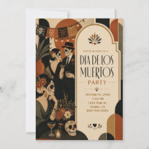 Dia De Los Muertos Party Invitation