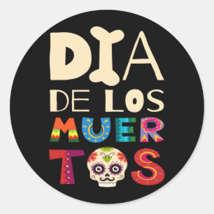 Dia De Los Muertos Performance Design Classic Round Sticker