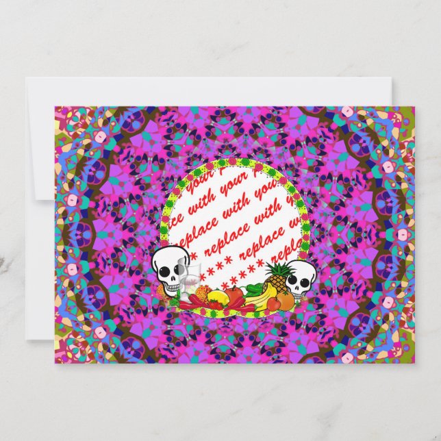 DIA DE LOS MUERTOS Photo Frame Template (Front)