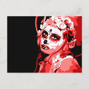 dia de los muertos postcard