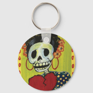 dia de los muertos skeleton keychain
