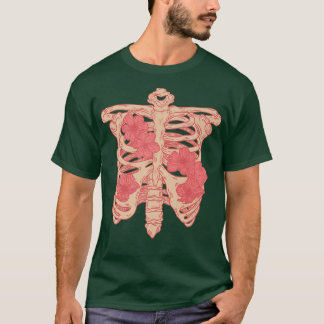 Dia De Los Muertos Skeleton Ribcage Halloween  T-Shirt