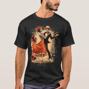 Dia De Los Muertos Skeletons Dancing Mexican Day O T-Shirt