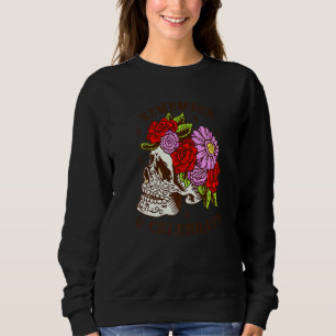 Dia De Los Muertos Skull Mask Roses Premium Sweatshirt