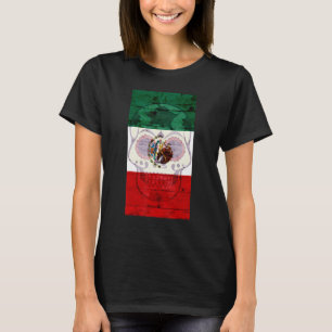 Dia De Los Muertos Skull Mexican Flag La Revolucio T-Shirt